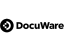 Black and white Docuware logo